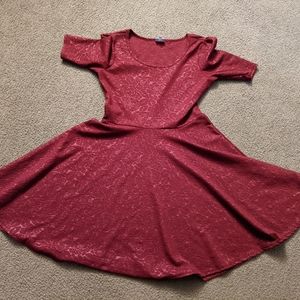 XL Red Rose LuLaRoe Dress